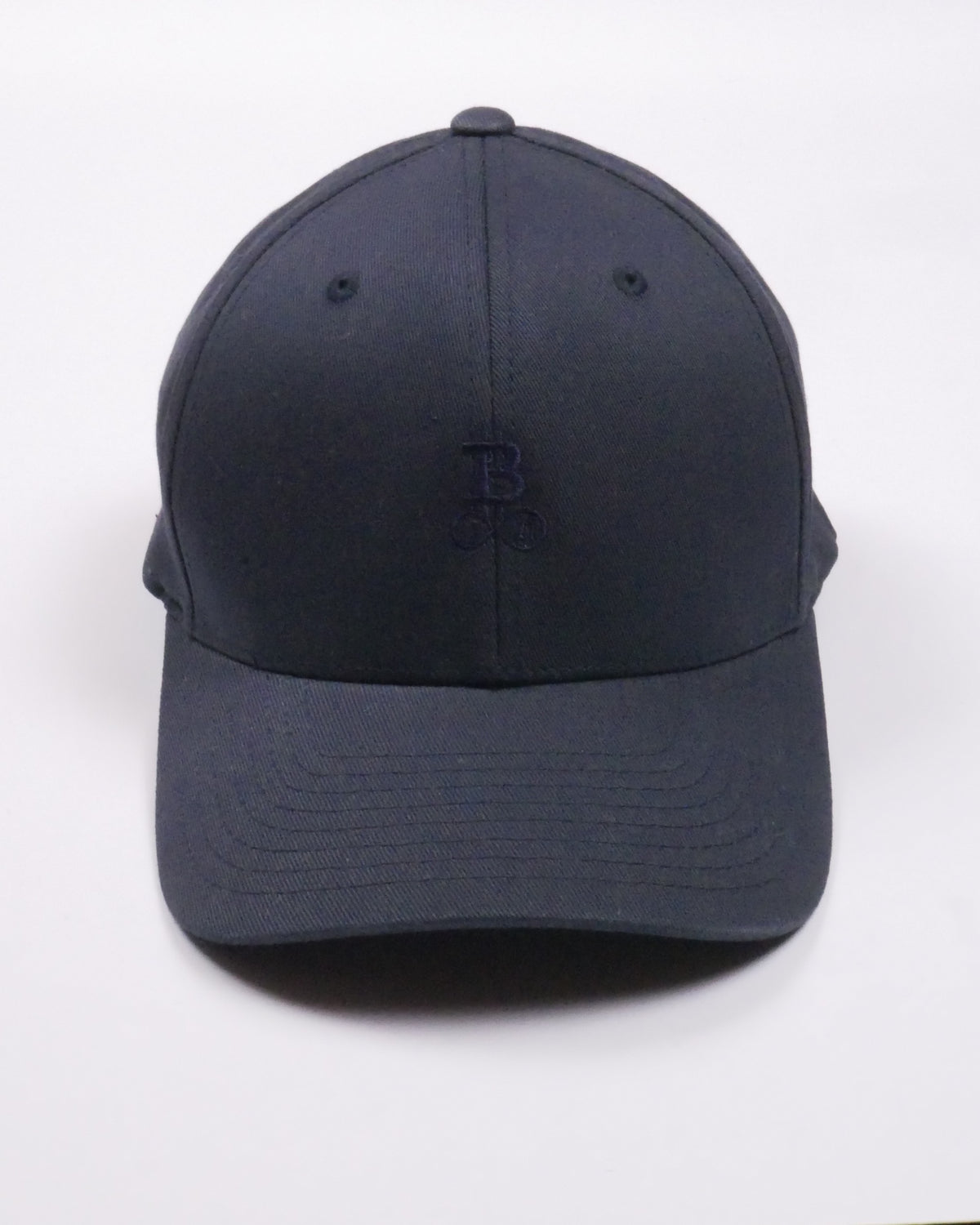 Bitcoin Cap Privacy in Navy, front view with tone-on-tone embroidered Bitcoin21 logo on the front panel