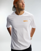 WeWill+ Bitcoin21 T-Shirt weiss, Studioaufnahme der Privacy-Kollektion