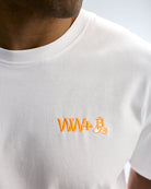 T-shirt Bitcoin WeWill+ White– vista frontale foto prodotto in Bianco