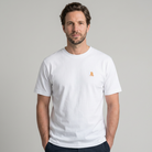 Camiseta Basic Bitcoin con logo bordado en blanco