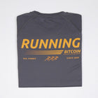 Camiseta de running Bitcoin - Running Bitcoin en Gris oscuro tendido estampado espalda