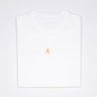 Camiseta de running Bitcoin - Running Bitcoin en Blanco tendido vista frontal