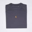 Camiseta de running Bitcoin - Running Bitcoin en Gris oscuro tendido vista frontal