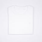 Bitcoin Basic T-Shirt Privacy in Weiß aus 100 % Bio-Baumwolle gefaltet, Produktansicht